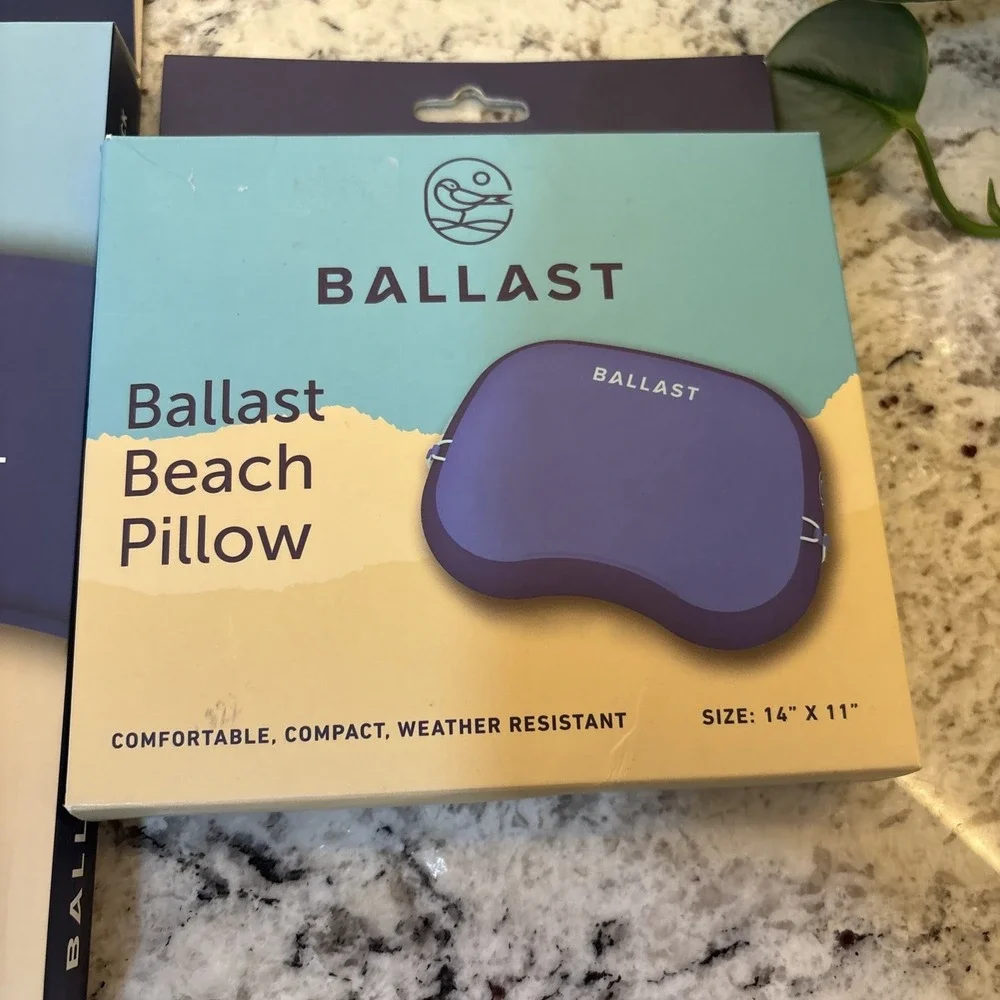 Ballast Beach Pillow + 2 Cooling Packs / Heating Packs summer camping beach‎ fun